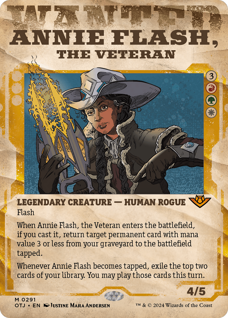 Annie Flash, the Veteran (Showcase) [Outlaws of Thunder Junction] | The Time Vault CA