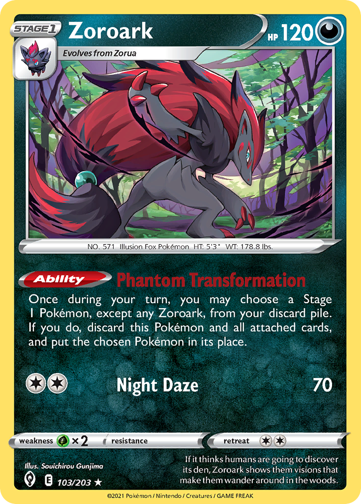 Zoroark (103/203) (Theme Deck Exclusive) [Sword & Shield: Evolving Skies] | The Time Vault CA