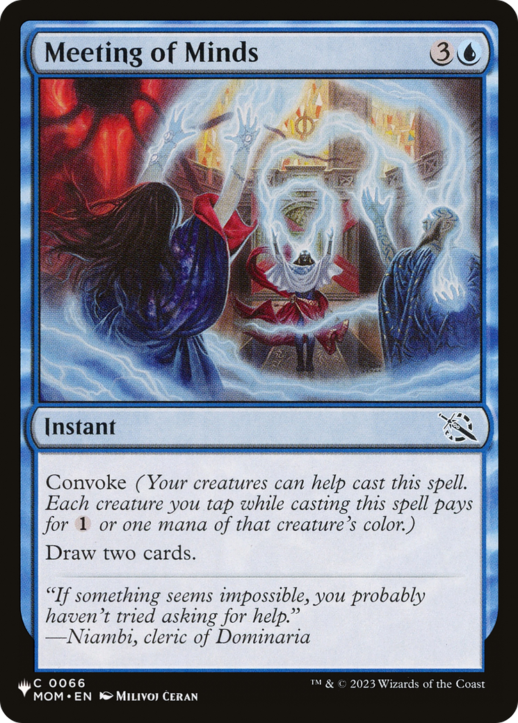 Meeting of Minds [The List] | The Time Vault CA