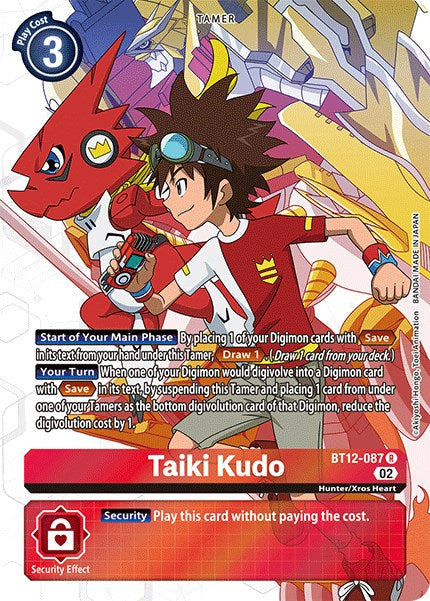 Taiki Kudo [BT12-087] (Alternate Art) [Across Time] | The Time Vault CA