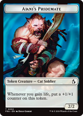 Ajani's Pridemate // Ajani Resolute Double-Sided Token [Reality Fracture Tokens] | The Time Vault CA