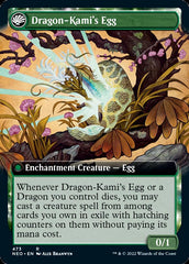 The Dragon-Kami Reborn // Dragon-Kami's Egg (Extended Art) [Kamigawa: Neon Dynasty] | The Time Vault CA