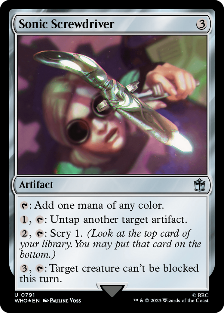 Sonic Screwdriver (0791) (Surge Foil) [Doctor Who] | The Time Vault CA