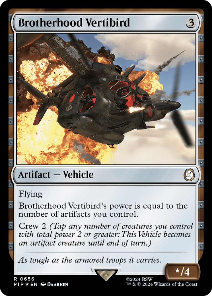 Brotherhood Vertibird (Surge Foil) [Fallout] | The Time Vault CA