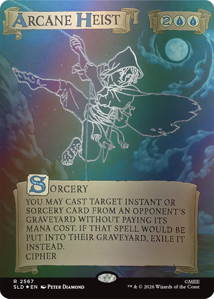 Arcane Heist (Out Of Sight Foil) [Secret Lair Drop Series] | The Time Vault CA