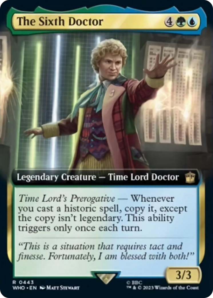 The Sixth Doctor (Extended Art) [Doctor Who] | The Time Vault CA