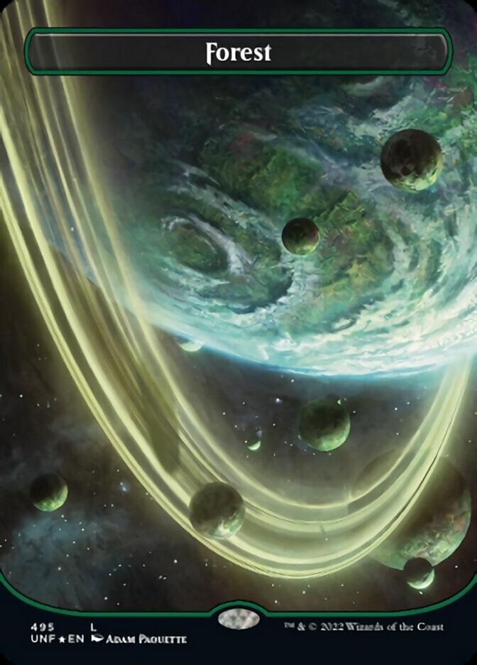 Forest (495) (Orbital Space-ic Land) (Galaxy Foil) [Unfinity] | The Time Vault CA