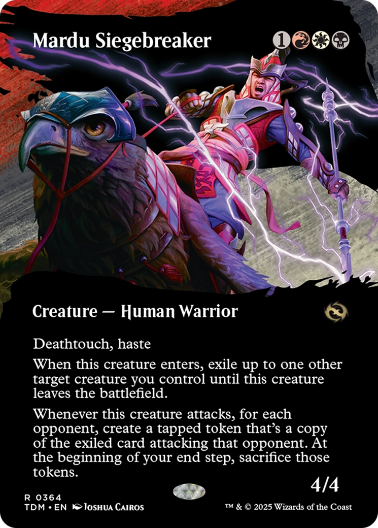 Mardu Siegebreaker (Borderless) [Tarkir: Dragonstorm] | The Time Vault CA