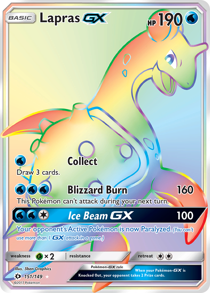 Lapras GX (151/149) [Sun & Moon: Base Set] | The Time Vault CA