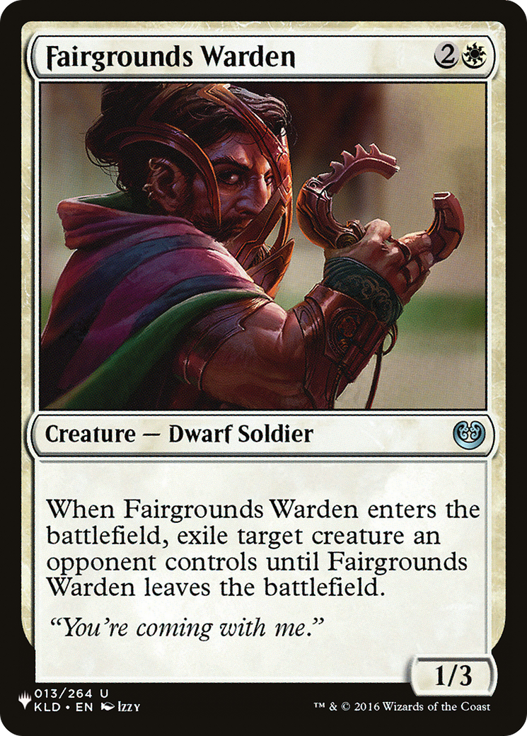 Fairgrounds Warden [The List] | The Time Vault CA