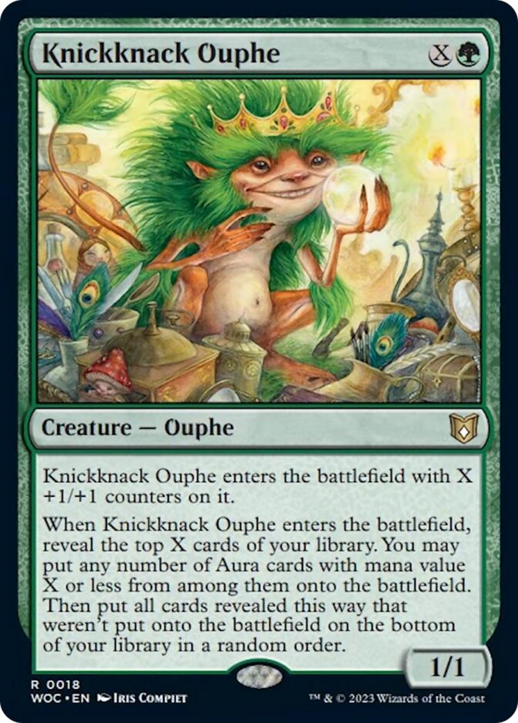 Knickknack Ouphe [Wilds of Eldraine Commander] | The Time Vault CA