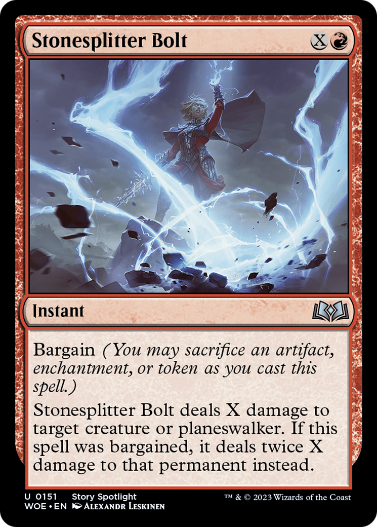 Stonesplitter Bolt [Wilds of Eldraine] | The Time Vault CA