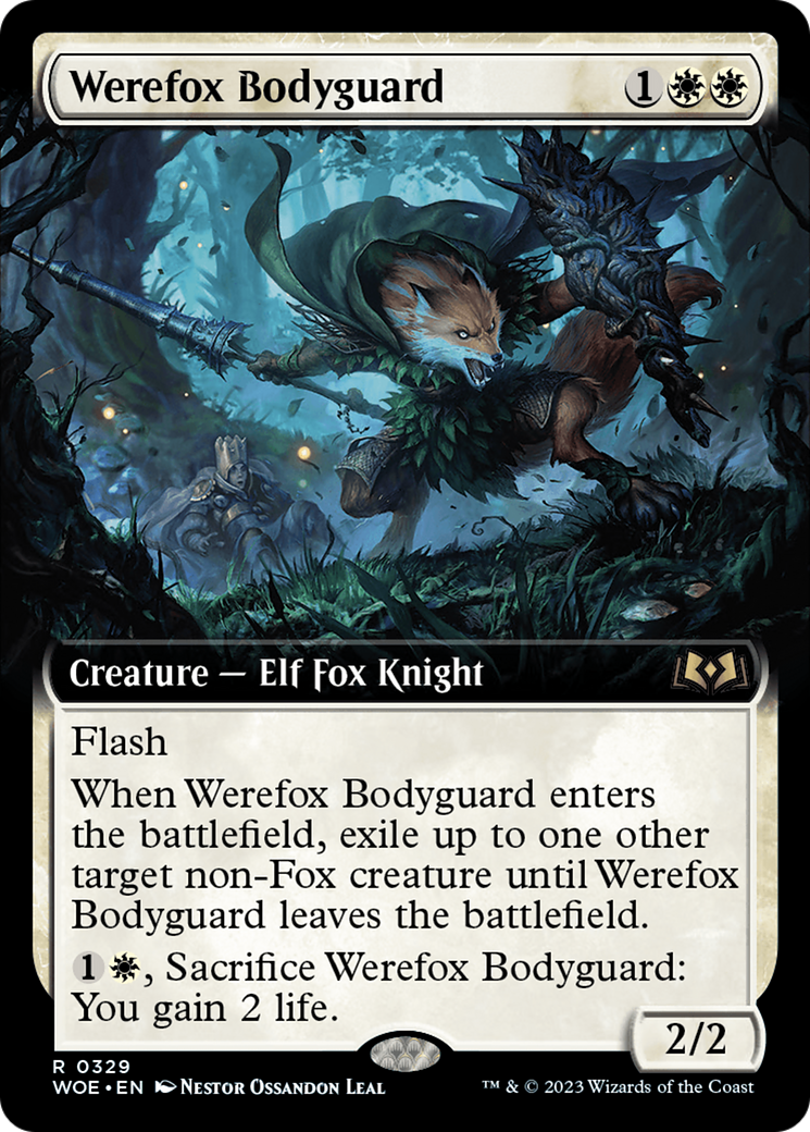 Werefox Bodyguard (Extended Art) [Wilds of Eldraine] | The Time Vault CA