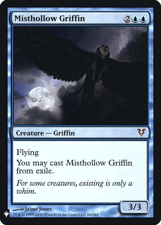Misthollow Griffin [Mystery Booster] | The Time Vault CA