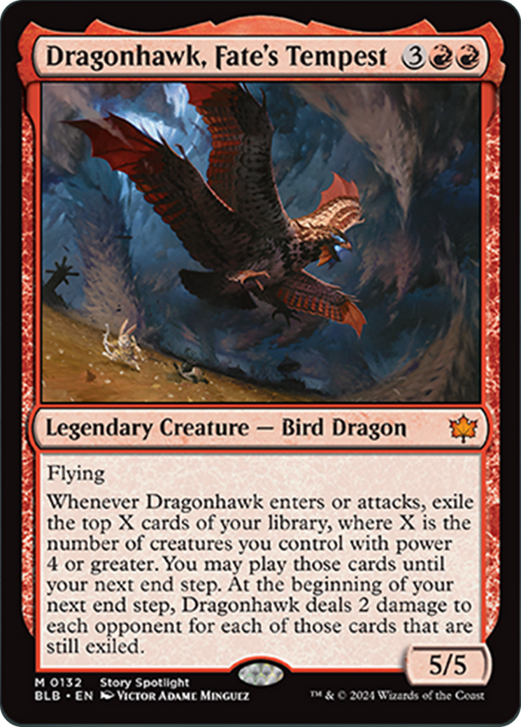 Dragonhawk, Fate's Tempest [Bloomburrow] | The Time Vault CA