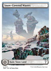 Snow-Covered Wastes (White Border) [Mystery Booster 2] | The Time Vault CA