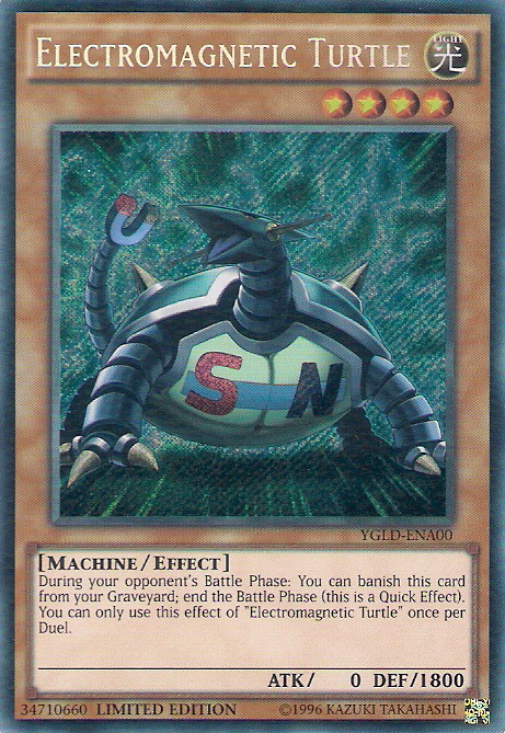 Electromagnetic Turtle [YGLD-ENA00] Secret Rare | The Time Vault CA