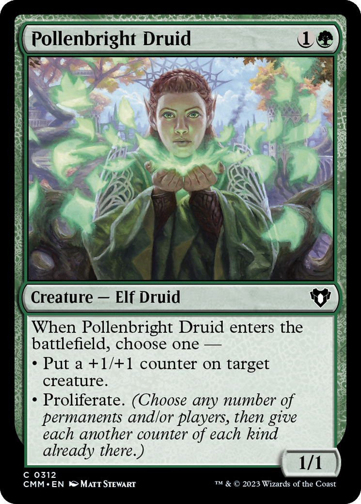 Pollenbright Druid [Commander Masters] | The Time Vault CA