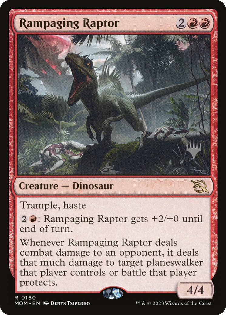 Rampaging Raptor (Promo Pack) [March of the Machine Promos] | The Time Vault CA