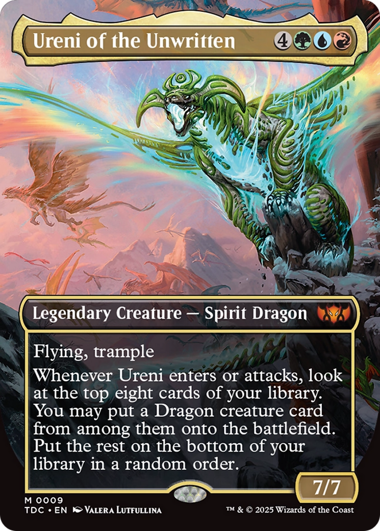 Ureni of the Unwritten (Borderless) [Tarkir: Dragonstorm Commander] | The Time Vault CA