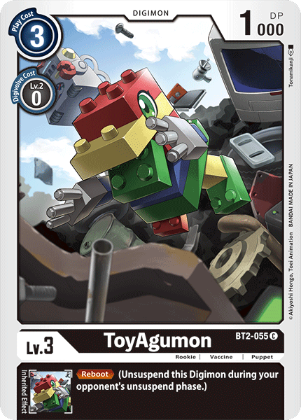 ToyAgumon [BT2-055] [Release Special Booster Ver.1.0] | The Time Vault CA