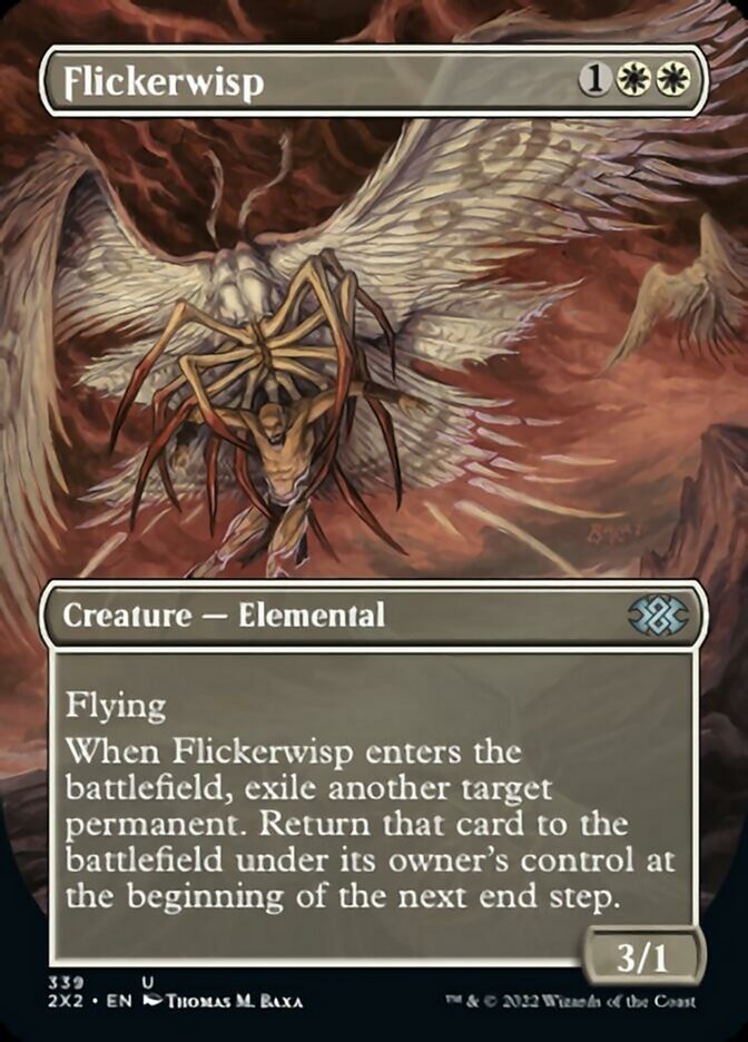 Flickerwisp (Borderless Alternate Art) [Double Masters 2022] | The Time Vault CA