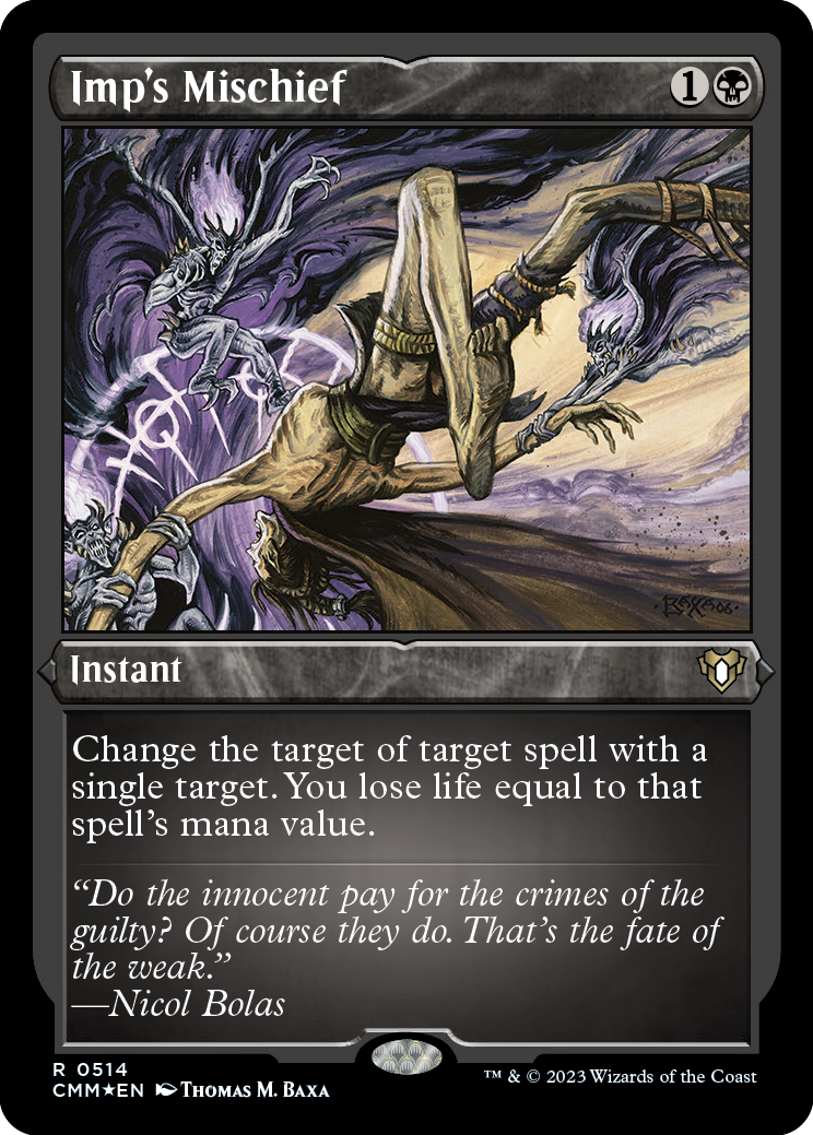 Imp's Mischief (Foil Etched) [Commander Masters] | The Time Vault CA