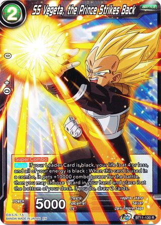 SS Vegeta, the Prince Strikes Back (BT11-130) [Vermilion Bloodline 2nd Edition] | The Time Vault CA