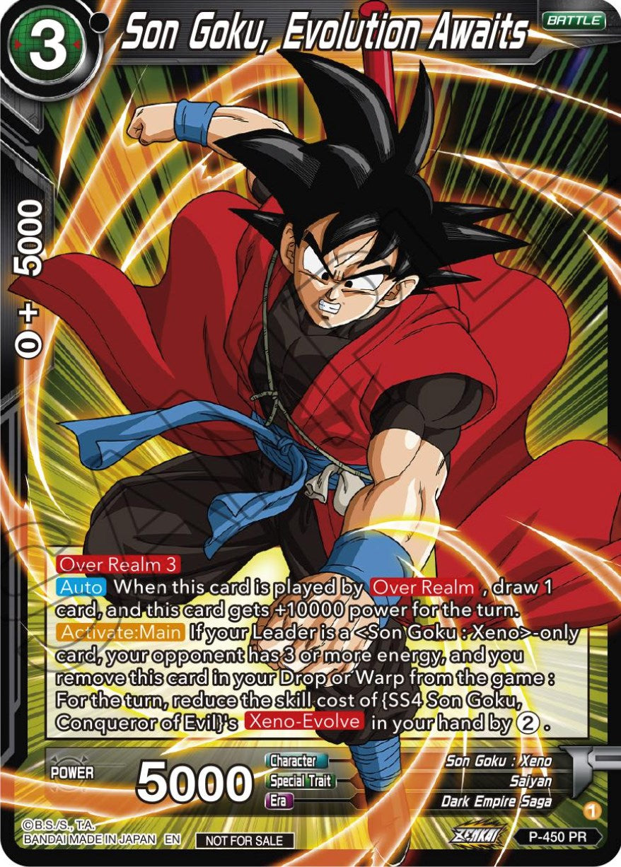 Son Goku, Evolution Awaits (P-450) [Tournament Promotion Cards] | The Time Vault CA