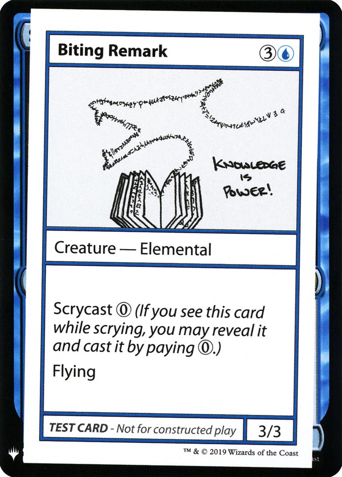 Biting Remark [Mystery Booster Playtest Cards] | The Time Vault CA