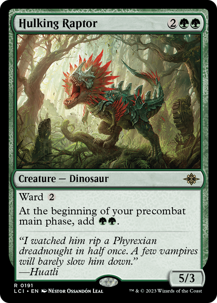 Hulking Raptor [The Lost Caverns of Ixalan] | The Time Vault CA