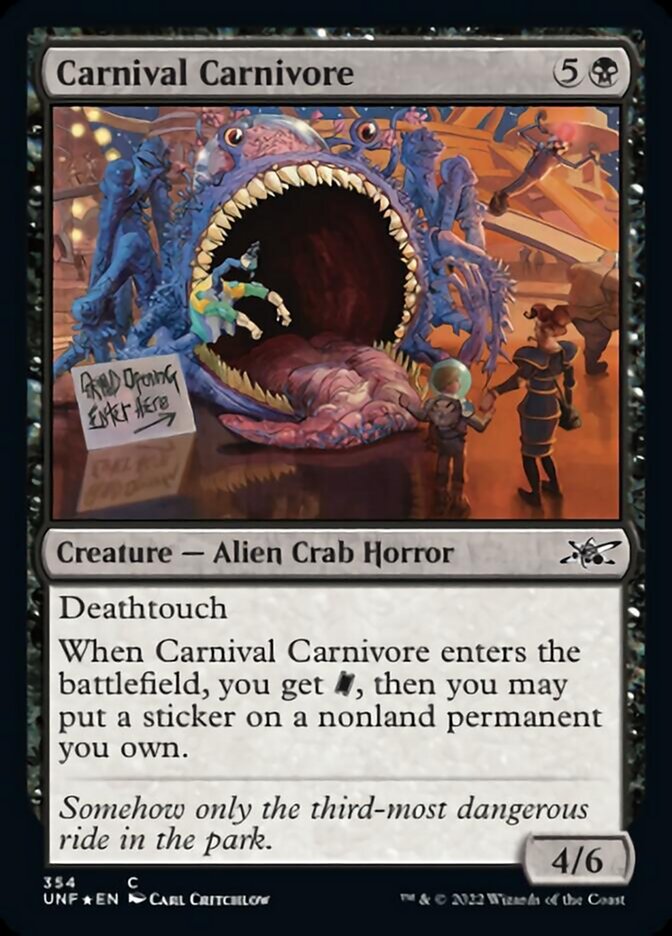 Carnival Carnivore (Galaxy Foil) [Unfinity] | The Time Vault CA