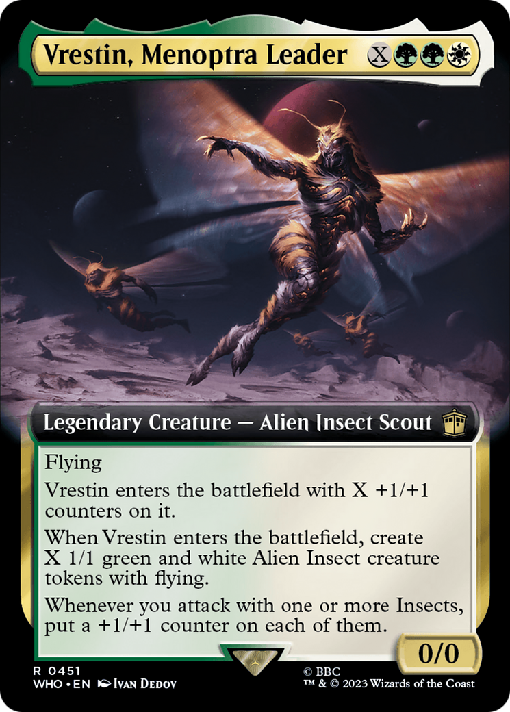 Vrestin, Menoptra Leader (Extended Art) [Doctor Who] | The Time Vault CA