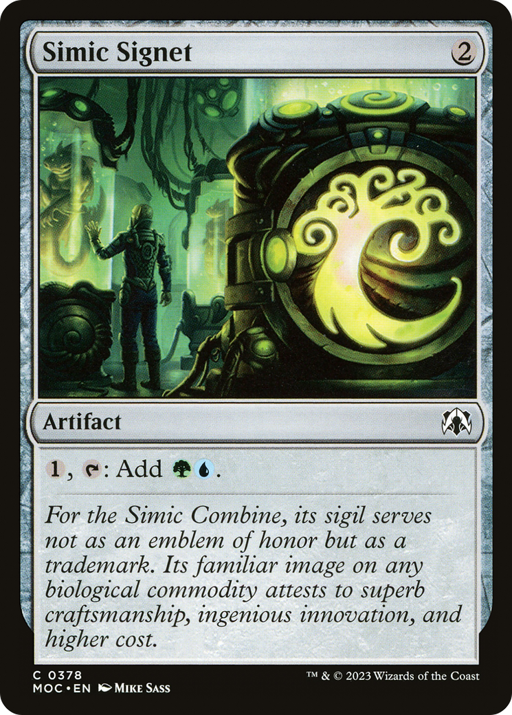 Simic Signet [March of the Machine Commander] | The Time Vault CA