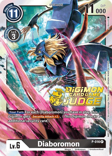 Diaboromon [P-016] (Judge Pack 1) [Promotional Cards] | The Time Vault CA