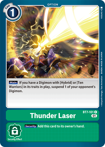 Thunder Laser [BT7-101] [Next Adventure] | The Time Vault CA