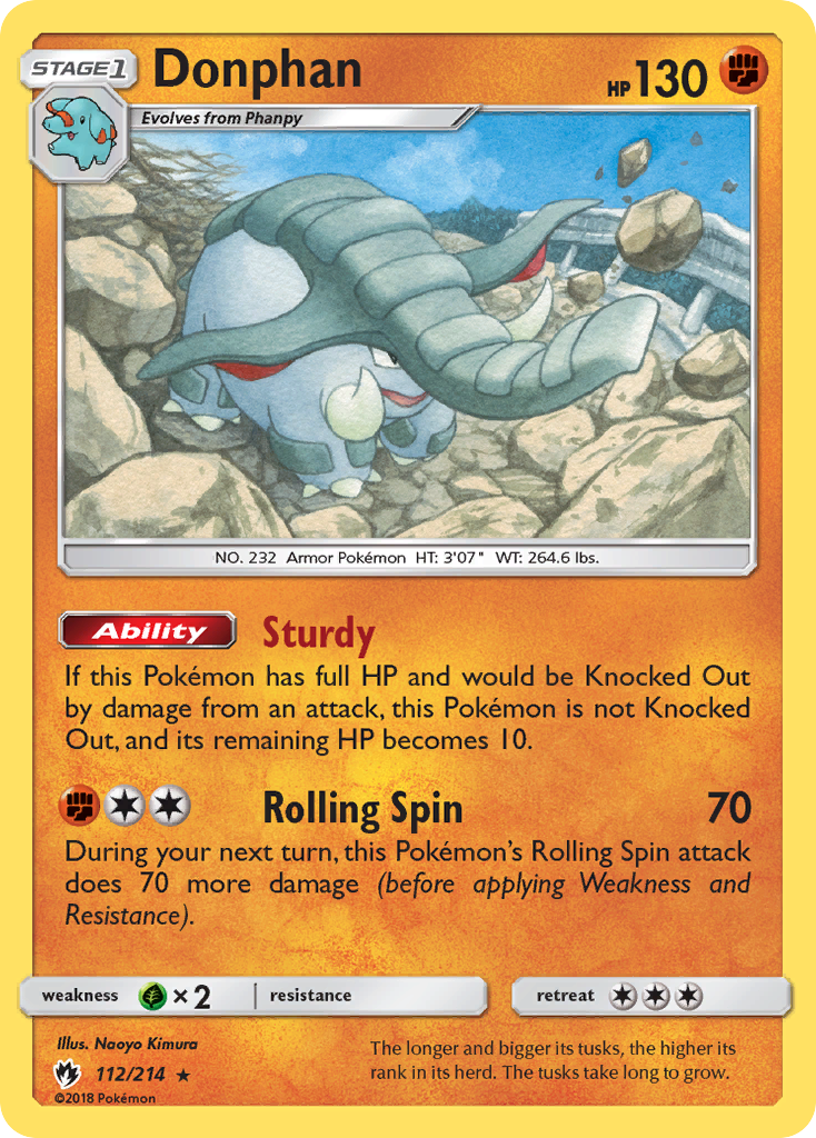 Donphan (112/214) [Sun & Moon: Lost Thunder] | The Time Vault CA