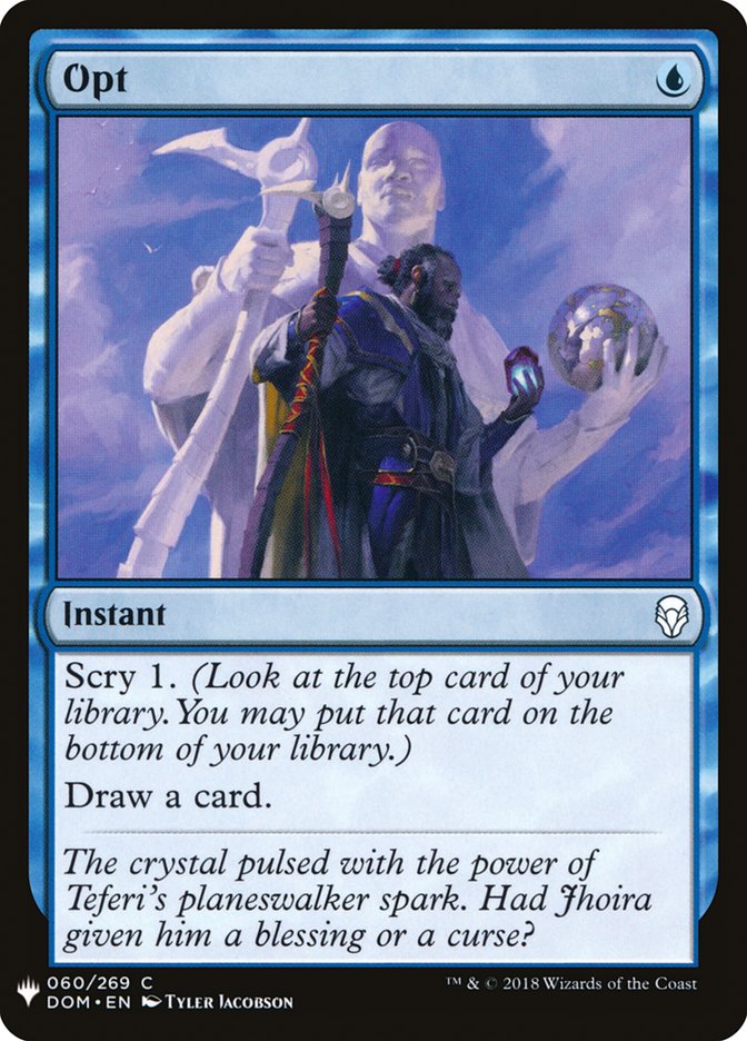 Opt [Mystery Booster] | The Time Vault CA