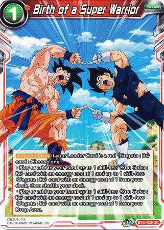 Birth of a Super Warrior (BT11-029) [Vermilion Bloodline 2nd Edition] | The Time Vault CA