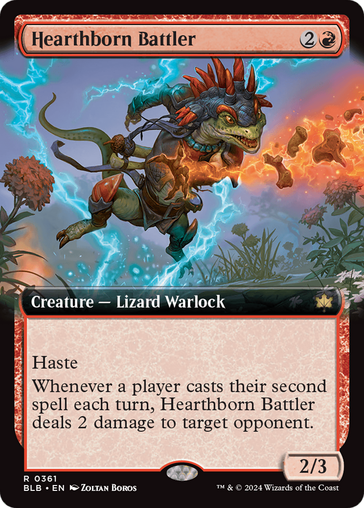 Hearthborn Battler (Extended Art) [Bloomburrow] | The Time Vault CA