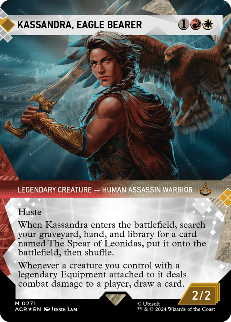 Kassandra, Eagle Bearer (Showcase) (Textured Foil) [Assassin's Creed] | The Time Vault CA