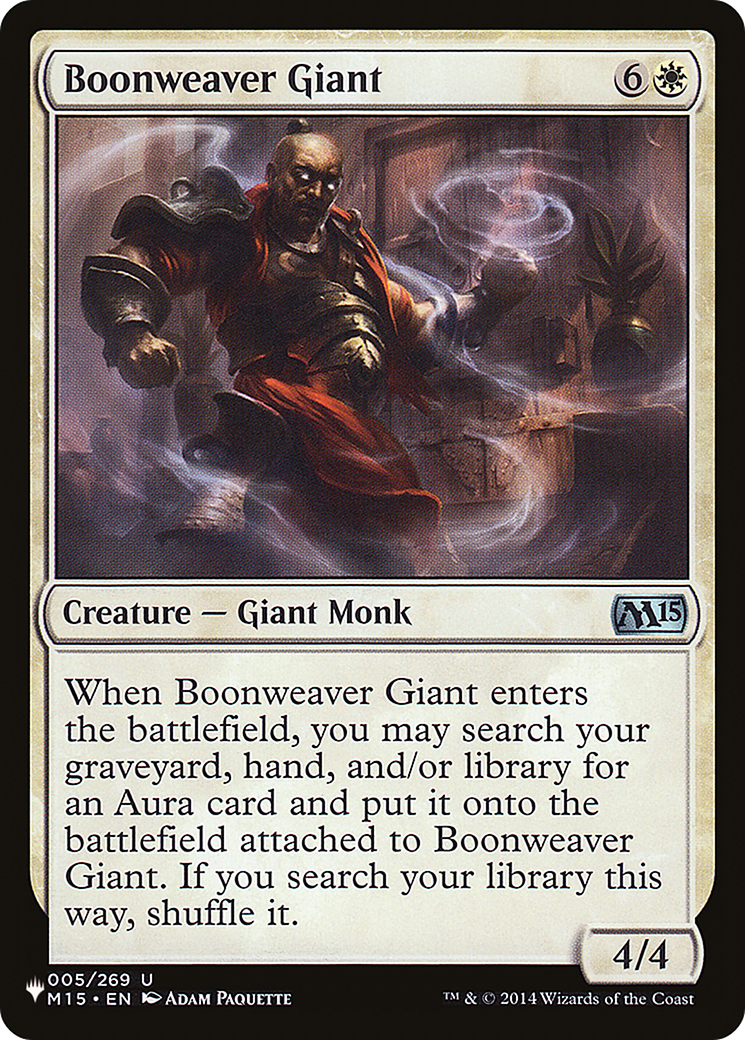 Boonweaver Giant [The List] | The Time Vault CA
