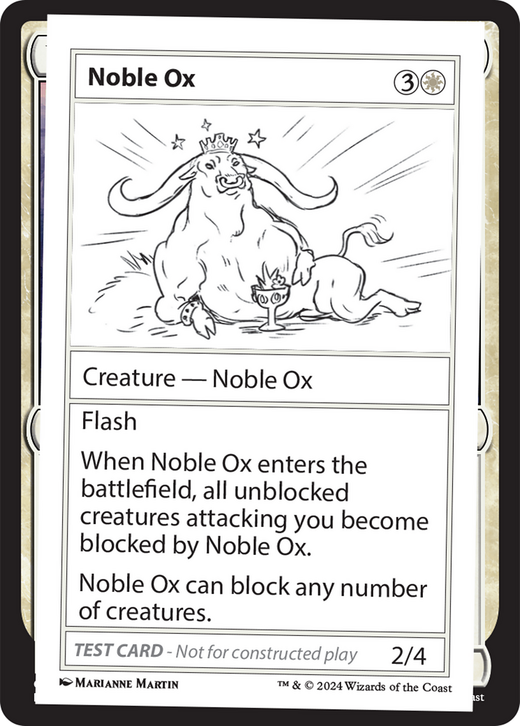 Noble Ox [Mystery Booster 2 Playtest Cards] | The Time Vault CA