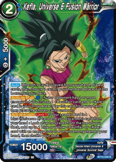 Kefla, Universe 6 Fusion Warrior (BT15-048) [Saiyan Showdown] | The Time Vault CA
