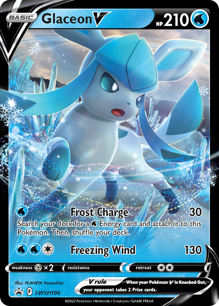 Glaceon V (SWSH196) [Sword & Shield: Black Star Promos] | The Time Vault CA