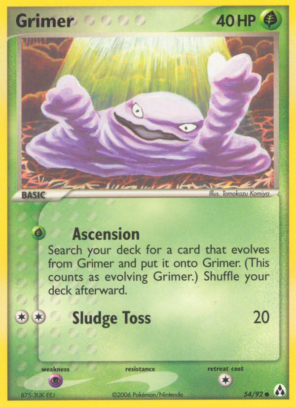 Grimer (54/92) [EX: Legend Maker] | The Time Vault CA
