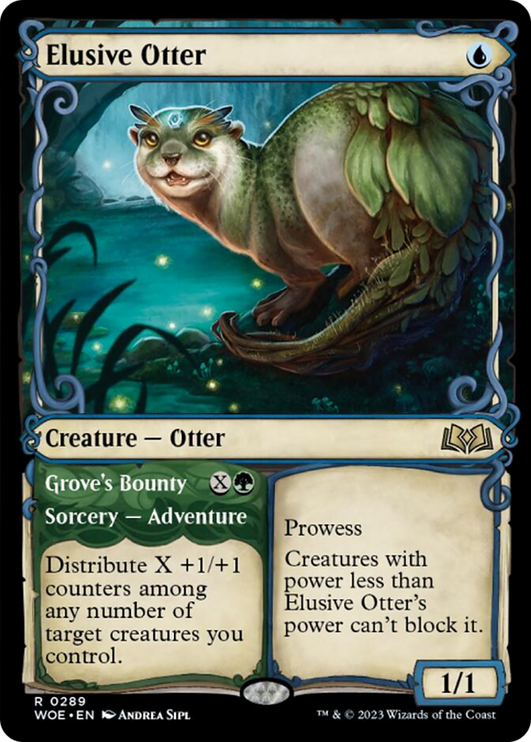 Elusive Otter // Grove's Bounty (Showcase) [Wilds of Eldraine] | The Time Vault CA