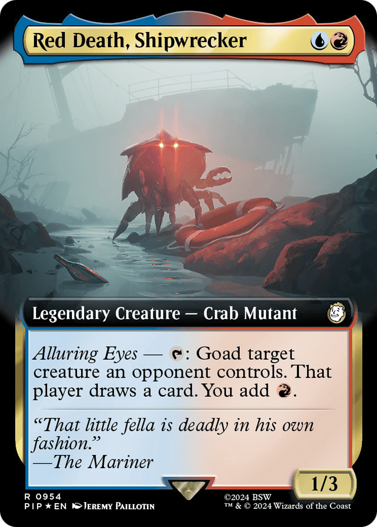Red Death, Shipwrecker (Extended Art) (Surge Foil) [Fallout] | The Time Vault CA