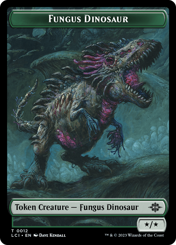 Fungus Dinosaur // Spirit Double-Sided Token [The Lost Caverns of Ixalan Tokens] | The Time Vault CA