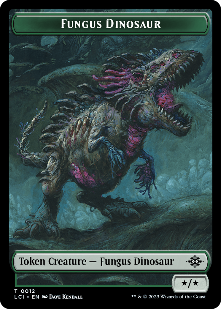 Fungus Dinosaur // Skeleton Pirate Double-Sided Token [The Lost Caverns of Ixalan Tokens] | The Time Vault CA